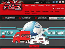 Tablet Screenshot of fuelexhausts.com